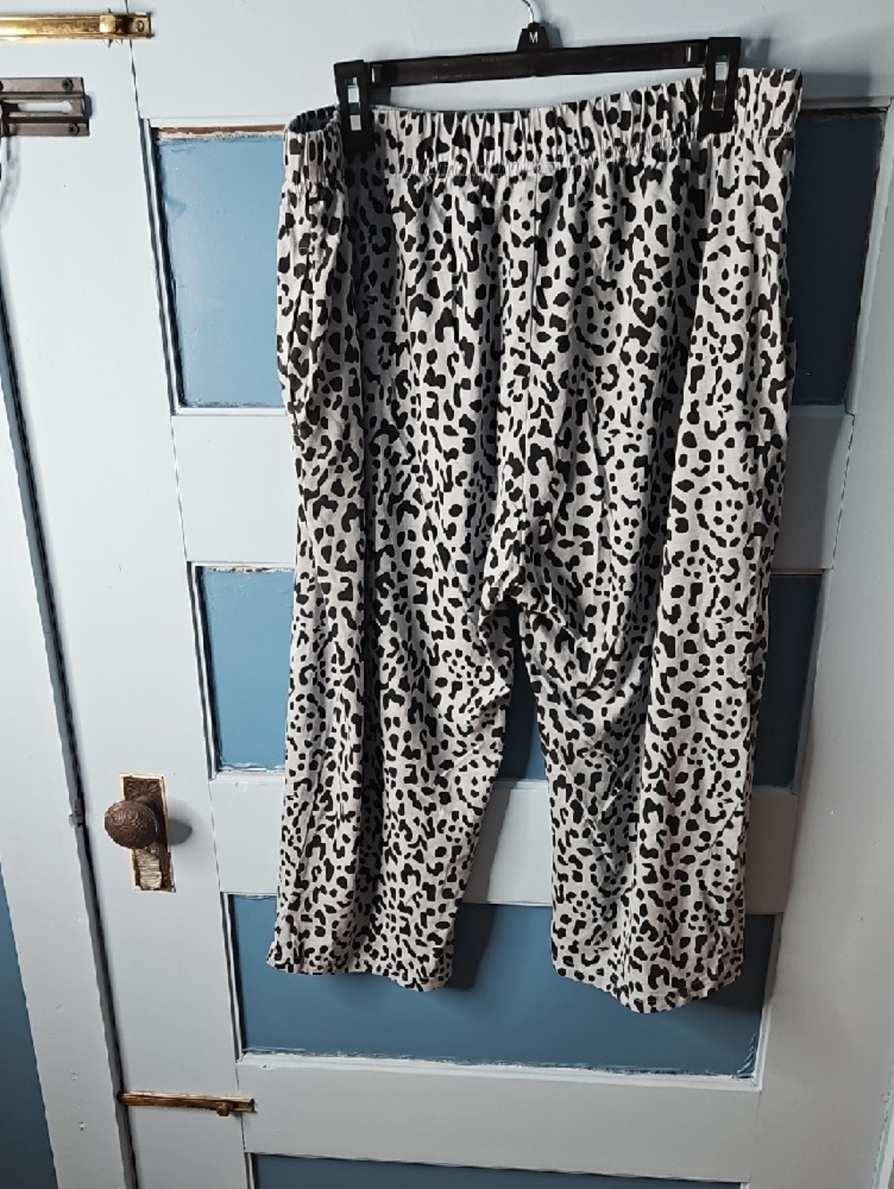 Tugege Leopard Print Short Sleeve Pajama Set - Black on White 12/14 - Picture 7 of 15